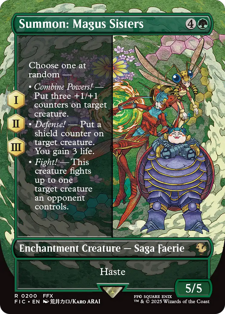 Summon: Magus Sisters (Borderless) [FINAL FANTASY Commander] | Devastation Store