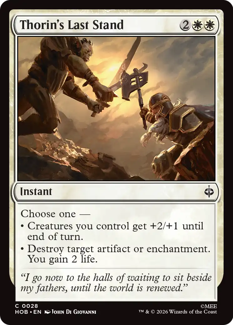 Thorin's Last Stand [The Hobbit] | Devastation Store