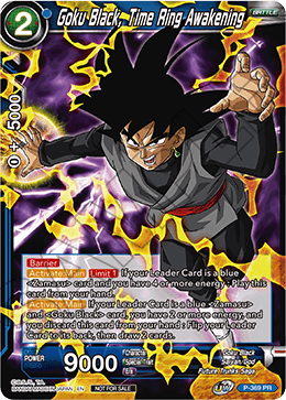 Goku Black, Time Ring Awakening (Unison Warrior Series Boost Tournament Pack Vol. 7) (P-369) [Tournament Promotion Cards] | Devastation Store