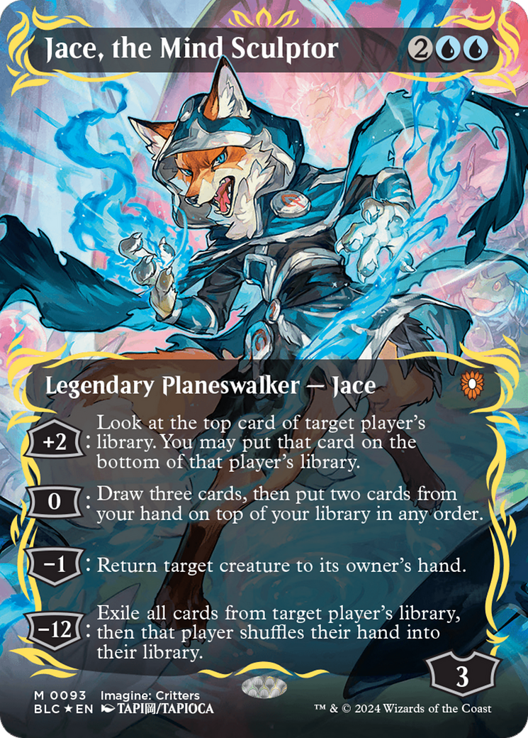 Jace, the Mind Sculptor (Borderless) (Raised Foil) [Bloomburrow Commander] | Devastation Store