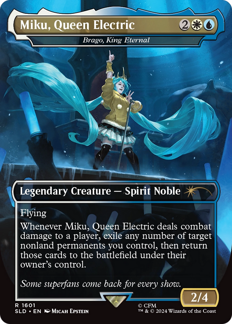 Miku, Queen Electric - Brago, King Eternal (Rainbow Foil) [Secret Lair Drop Series] | Devastation Store