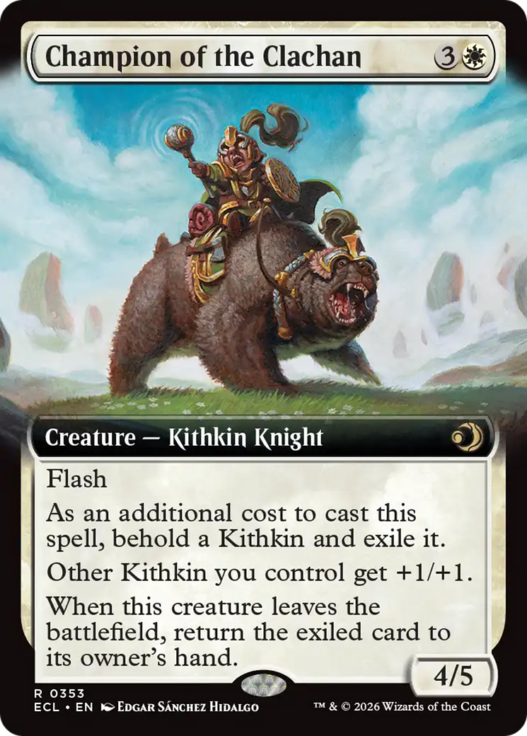 Champion of the Clachan (Extended Art) [Lorwyn Eclipsed] | Devastation Store