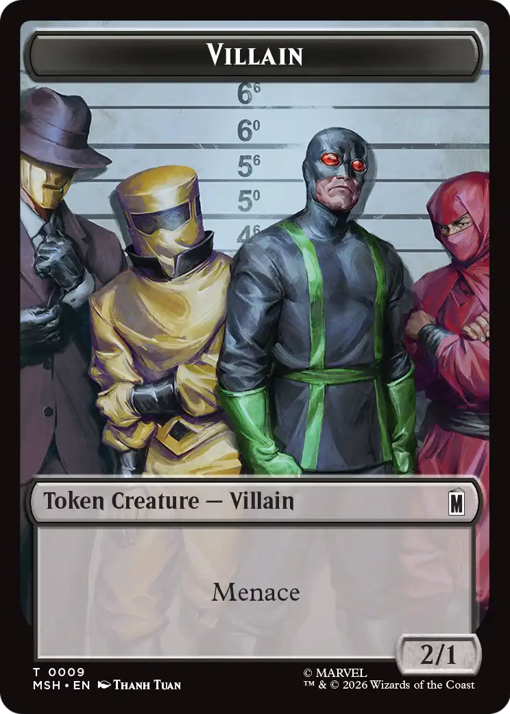 Robot Hero // Villain Double-Sided Token [Marvel Super Heroes Commander Tokens] | Devastation Store
