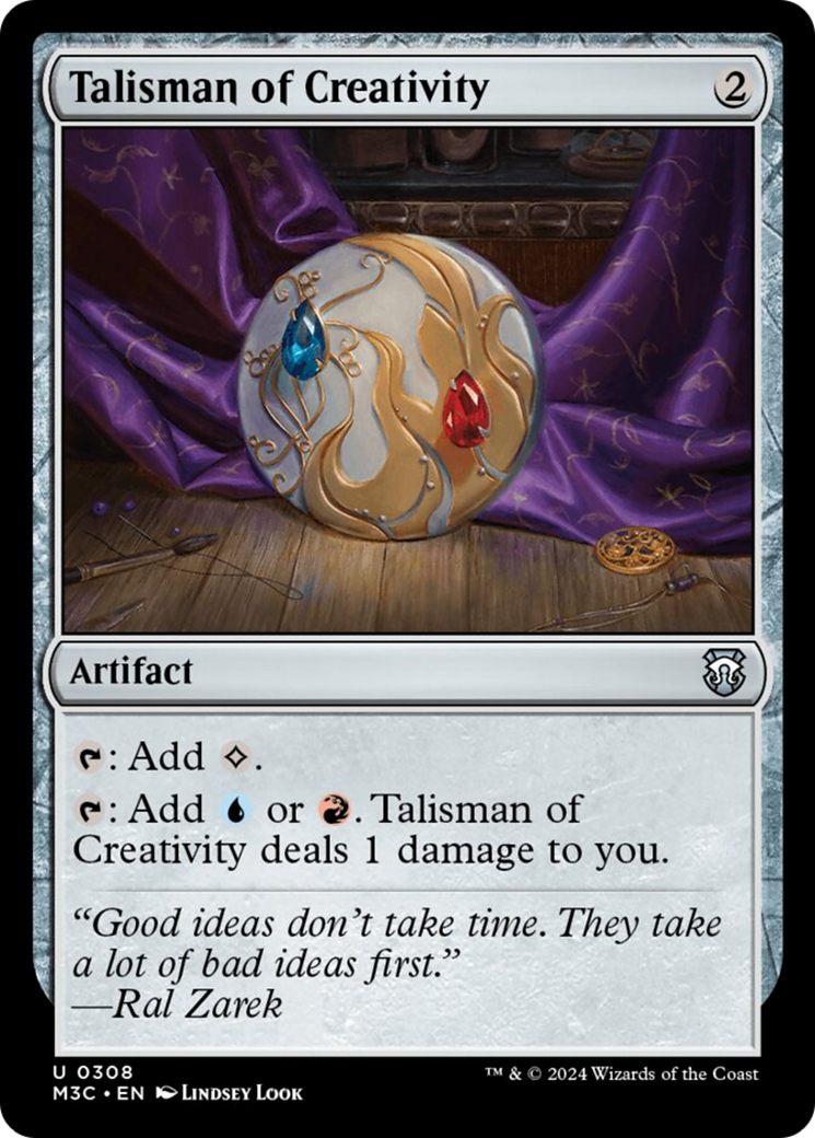 Talisman of Creativity (Ripple Foil) [Modern Horizons 3 Commander] | Devastation Store