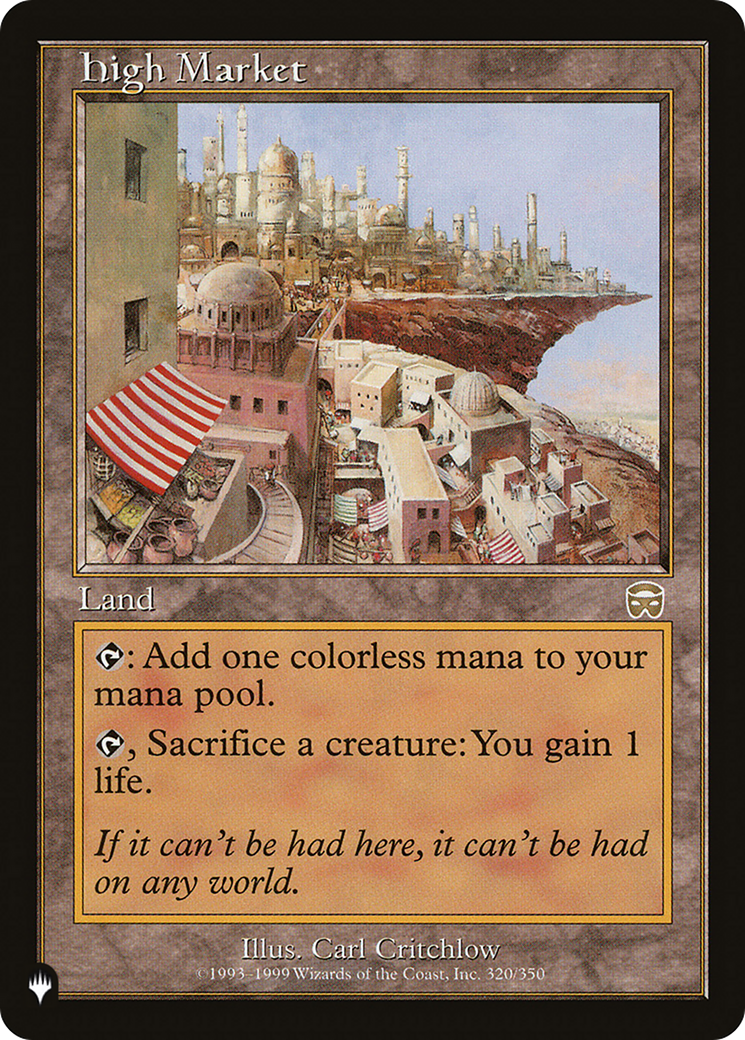 High Market [The List] | Devastation Store