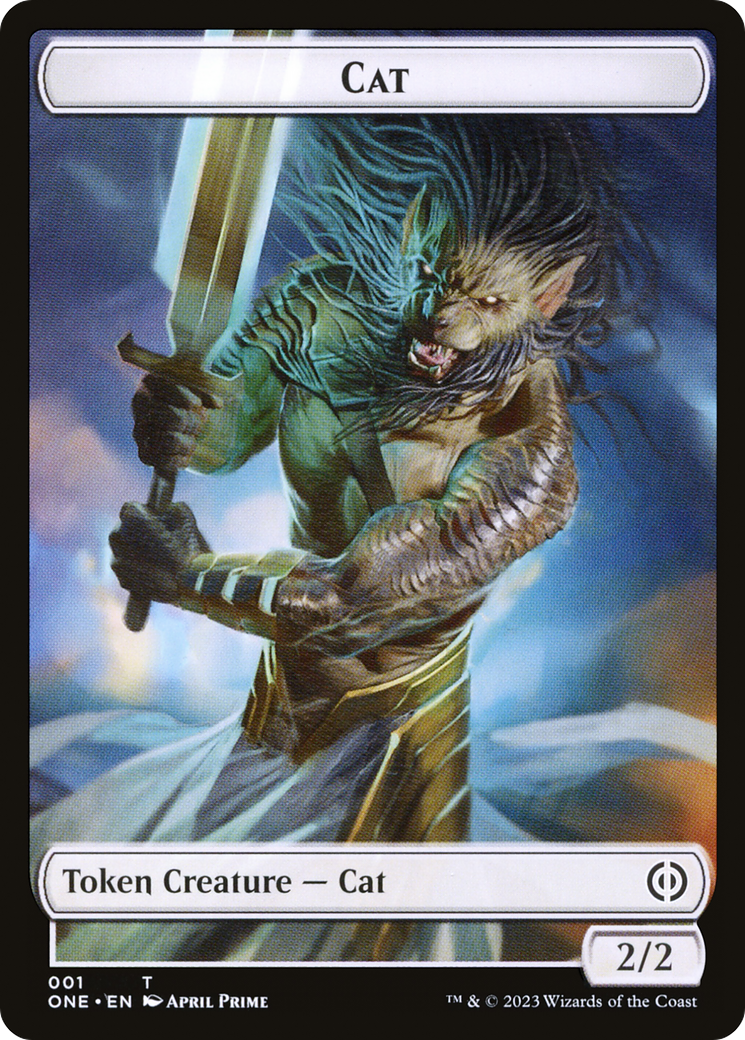 Cat Token [Phyrexia: All Will Be One Tokens] | Devastation Store