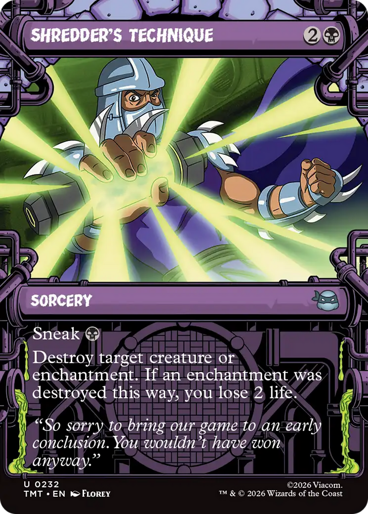Shredder's Technique (Showcase) [Teenage Mutant Ninja Turtles] | Devastation Store