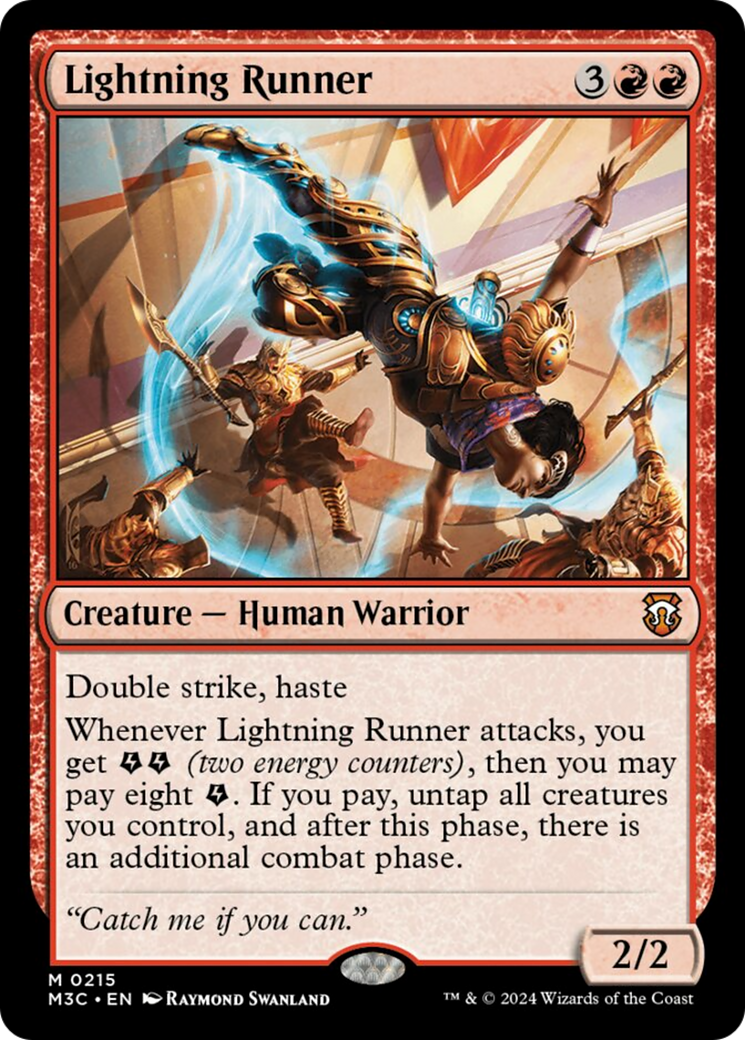 Lightning Runner (Ripple Foil) [Modern Horizons 3 Commander] | Devastation Store