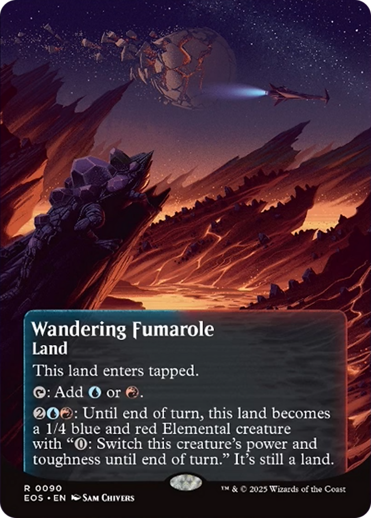 Wandering Fumarole (0090) (Borderless) [Edge of Eternities: Stellar Sights] | Devastation Store