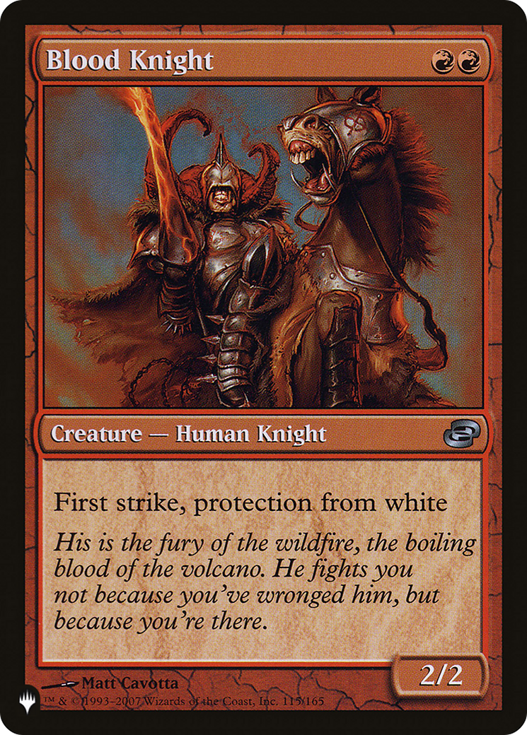 Blood Knight [The List Reprints] | Devastation Store