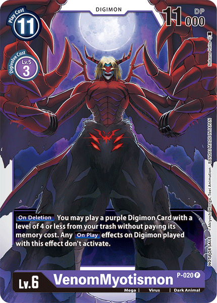 VenomMyotismon [P-020] [Promotional Cards] | Devastation Store