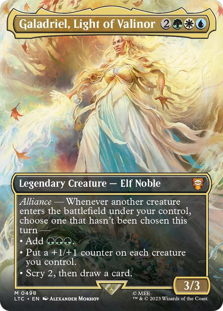 Galadriel, Light of Valinor (Borderless) [The Lord of the Rings: Tales of Middle-Earth Commander] | Devastation Store