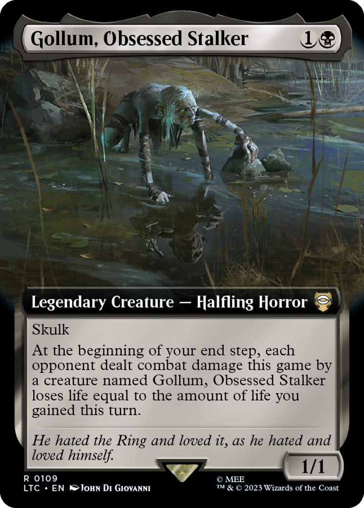 Gollum, Obsessed Stalker (Extended Art) [The Lord of the Rings: Tales of Middle-Earth Commander] | Devastation Store
