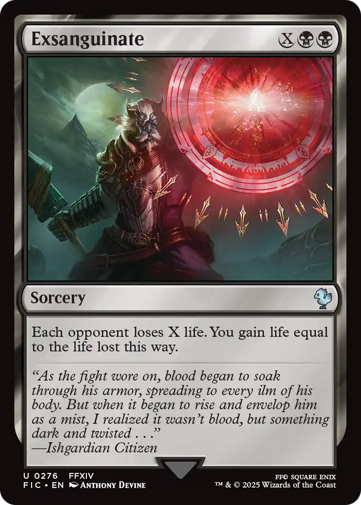 Exsanguinate [FINAL FANTASY Commander] | Devastation Store