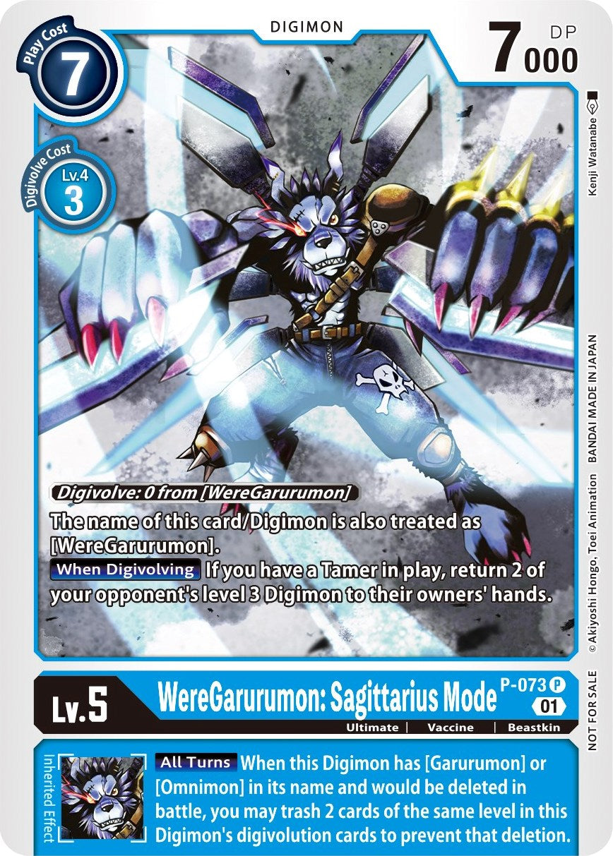 WereGarurumon: Sagittarius Mode [P-073] (Update Pack) [Promotional Cards] | Devastation Store