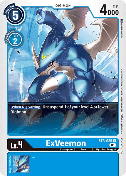 ExVeemon [BT3-025] (Winner Pack Double Diamond) [Release Special Booster Promos] | Devastation Store