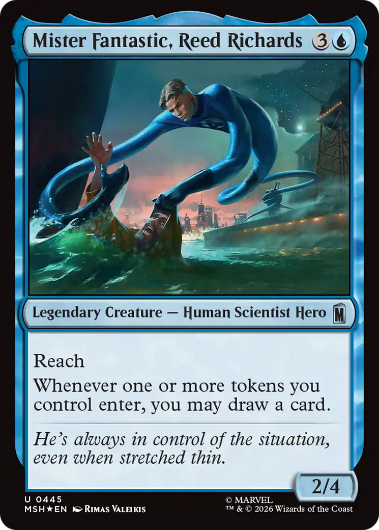 Mister Fantastic, Reed Richards (Surge Foil) [Marvel Super Heroes] | Devastation Store