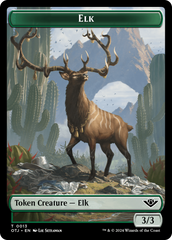 Mercenary // Elk Double-Sided Token [Outlaws of Thunder Junction Tokens] | Devastation Store