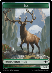 Treasure // Elk Double-Sided Token [Outlaws of Thunder Junction Tokens] | Devastation Store
