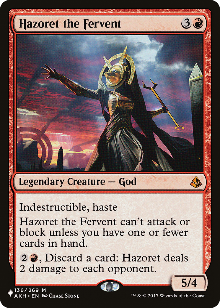 Hazoret the Fervent [The List Reprints] | Devastation Store