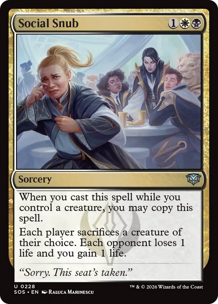 Social Snub [Secrets of Strixhaven] | Devastation Store