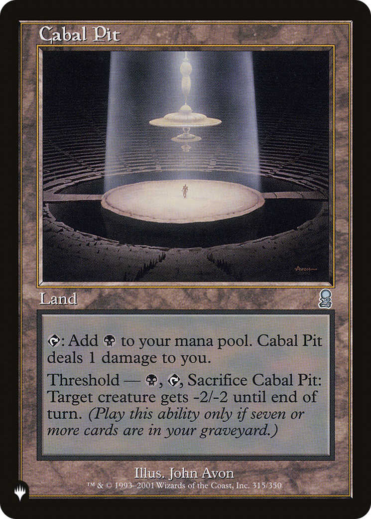 Cabal Pit [The List Reprints] | Devastation Store