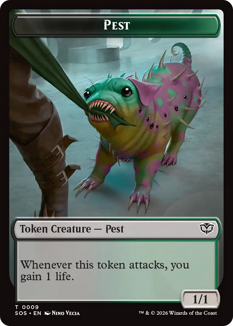 Fractal (0005) // Pest (0009) Double-Sided Token [Secrets of Strixhaven Tokens] | Devastation Store