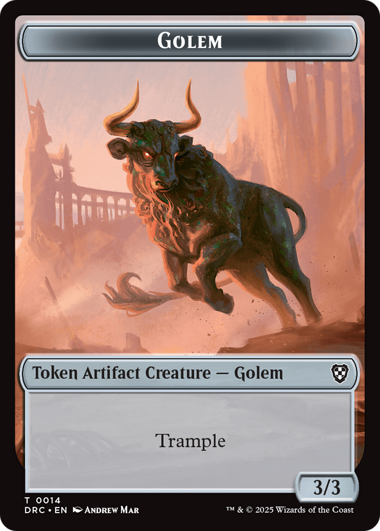Golem (0014) // Golem (0015) Double-Sided Token [Aetherdrift Tokens] | Devastation Store