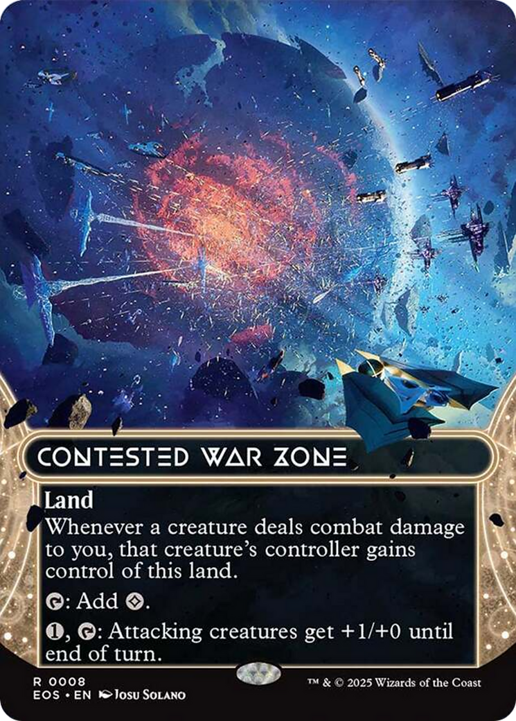 Contested War Zone (0008) (Borderless) [Edge of Eternities: Stellar Sights] | Devastation Store