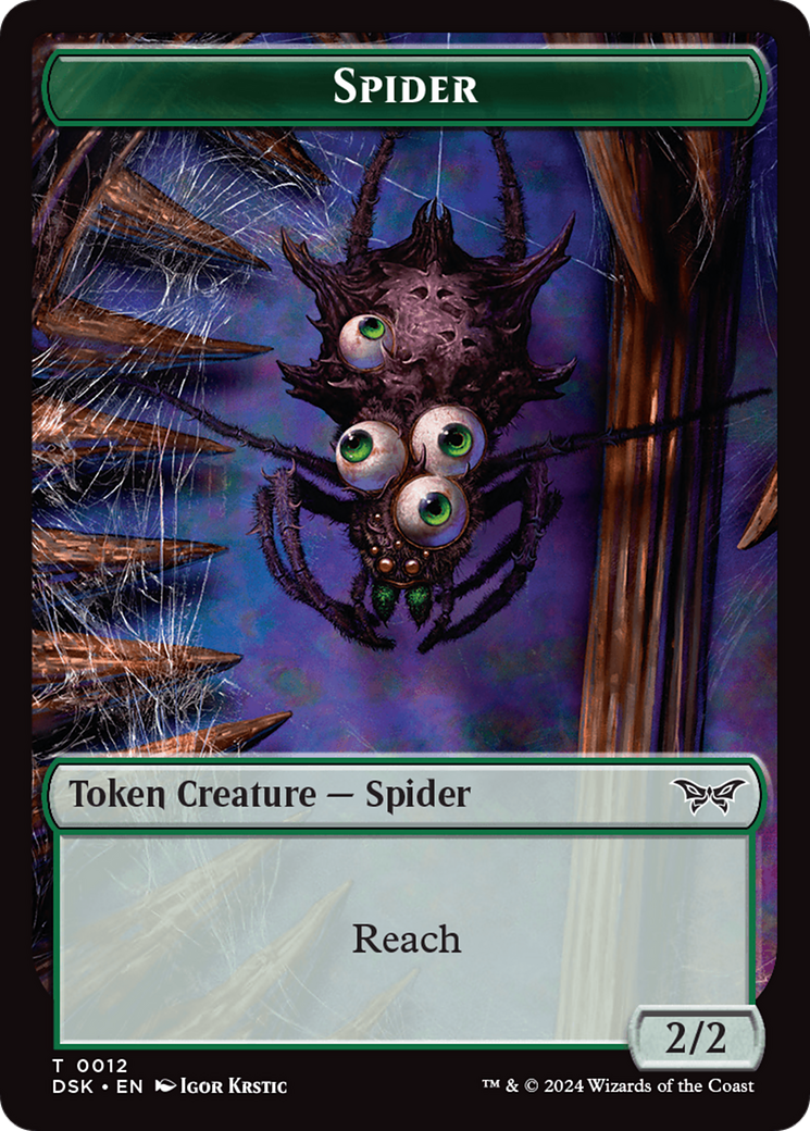 Toy // Spider Double-Sided Token [Duskmourn: House of Horror Tokens] | Devastation Store