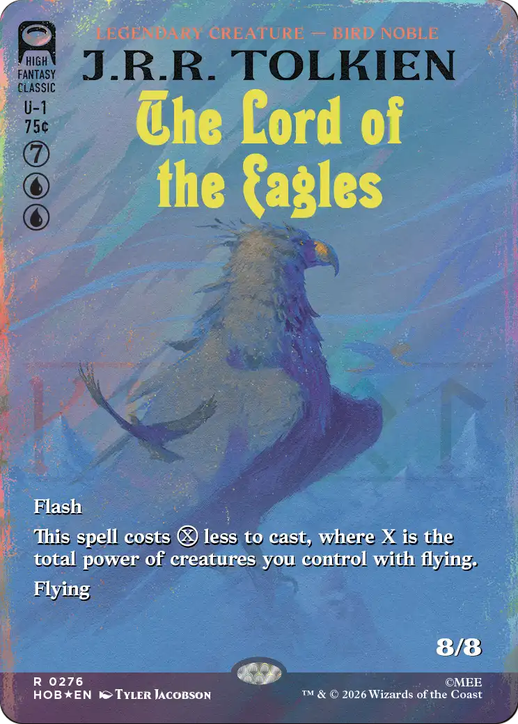 The Lord of the Eagles (Borderless) (Surge Foil) [The Hobbit] | Devastation Store