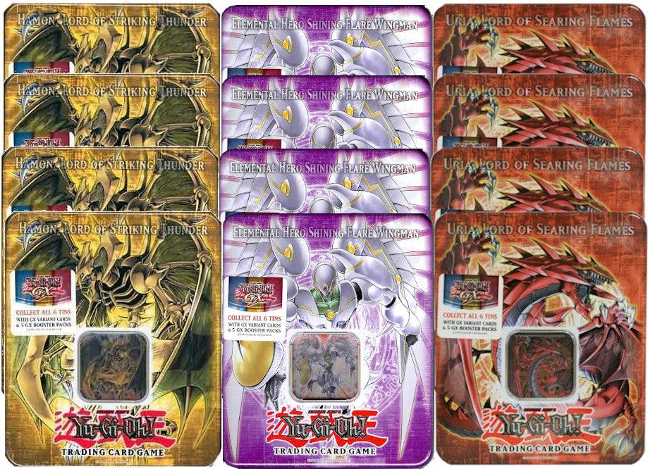 Collectible Tin Display (Hamon, Lord of Striking Thunder/Shining Flare Wingman/Uria, Lord of Searing Flames) | Devastation Store