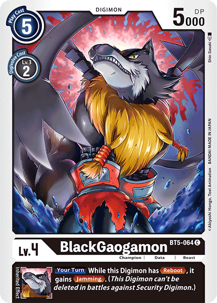 BlackGaogamon [BT5-064] [Battle of Omni] | Devastation Store