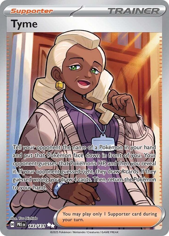 Tyme (143/131) [Scarlet & Violet: Prismatic Evolutions] | Devastation Store