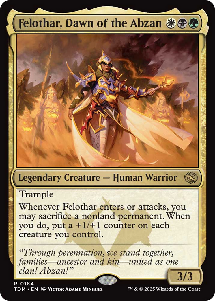 Felothar, Dawn of the Abzan [Tarkir: Dragonstorm] | Devastation Store