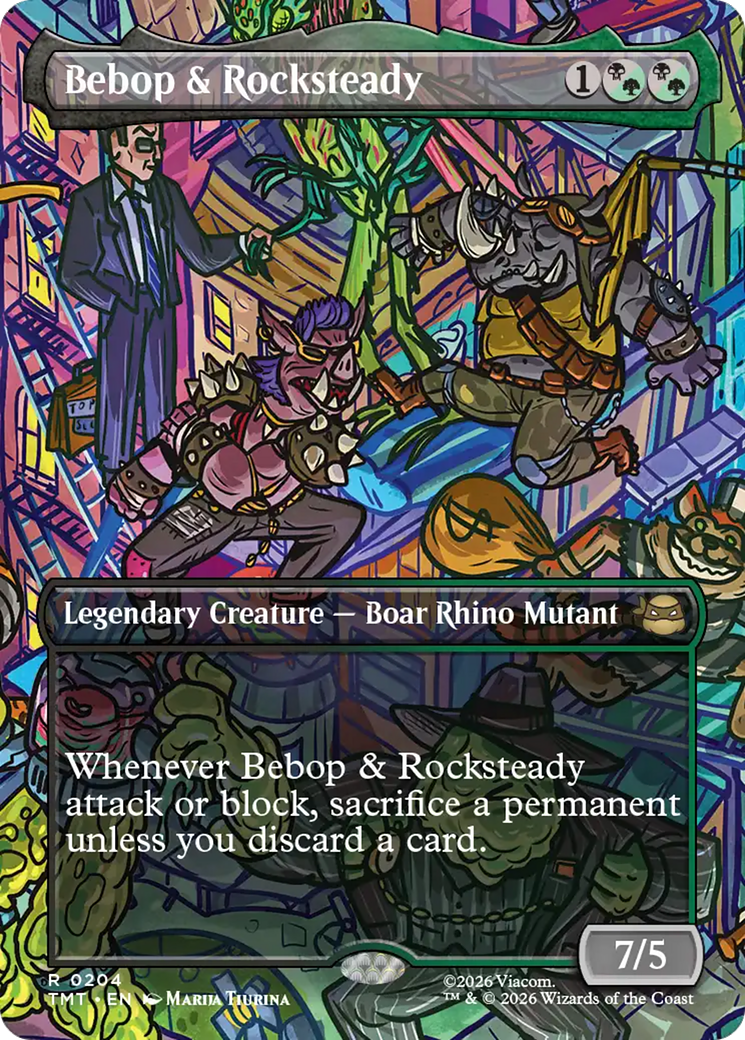 Bebop & Rocksteady (Borderless) [Teenage Mutant Ninja Turtles] | Devastation Store