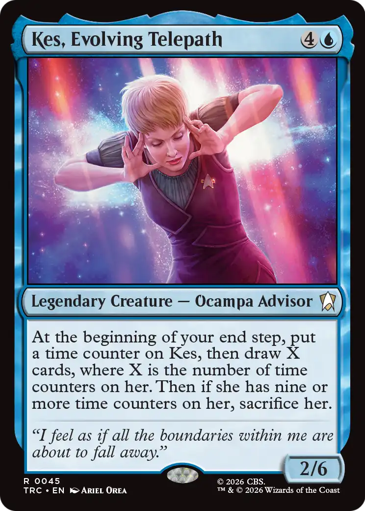 Kes, Evolving Telepath (Surge Foil) [Star Trek Commander] | Devastation Store