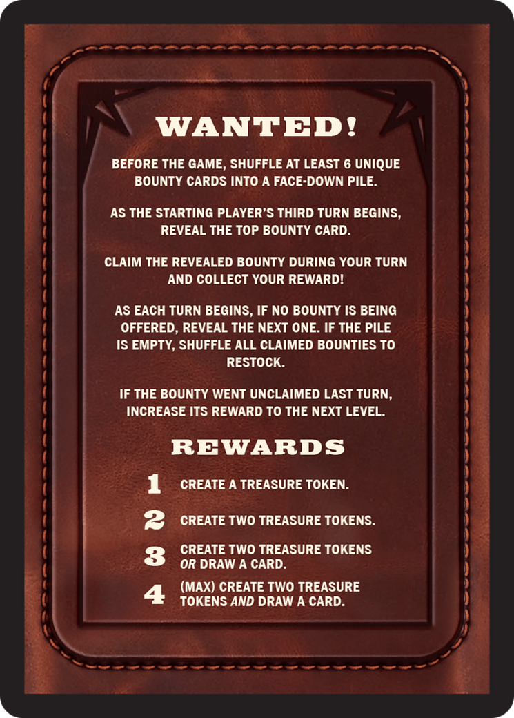 Bounty: Miron Tillas Jr. // Bounty Rules Double-Sided Token [Outlaws of Thunder Junction Commander Tokens] | Devastation Store