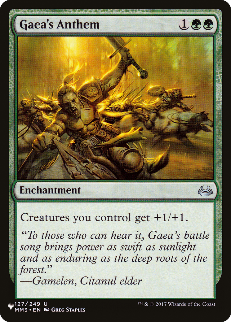 Gaea's Anthem (MM3) [The List Reprints] | Devastation Store