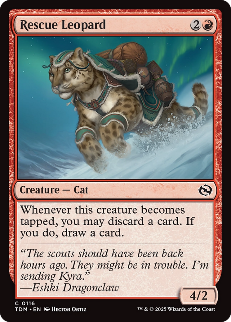 Rescue Leopard [Tarkir: Dragonstorm] | Devastation Store