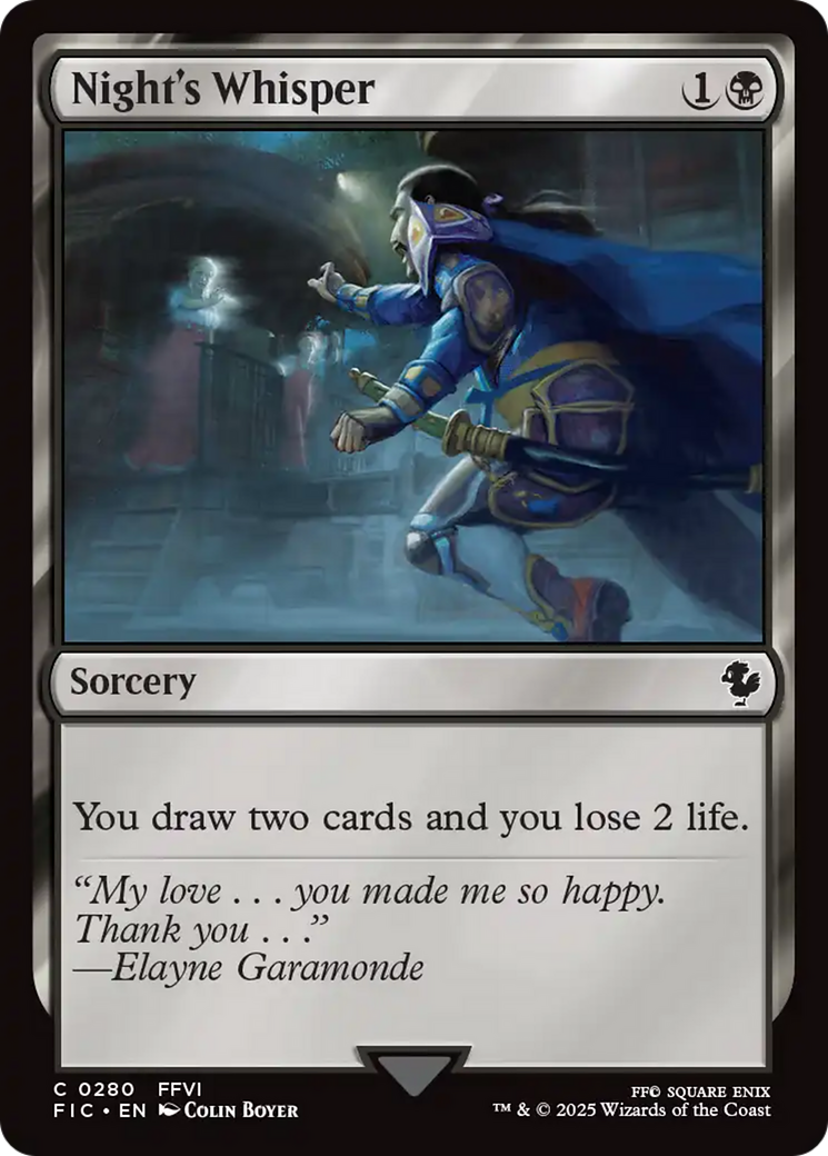 Night's Whisper [FINAL FANTASY Commander] | Devastation Store