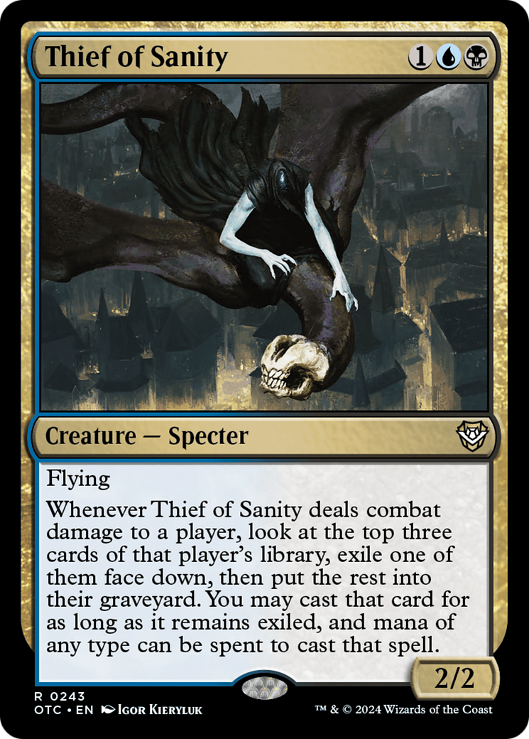 Thief of Sanity [Outlaws of Thunder Junction Commander] | Devastation Store