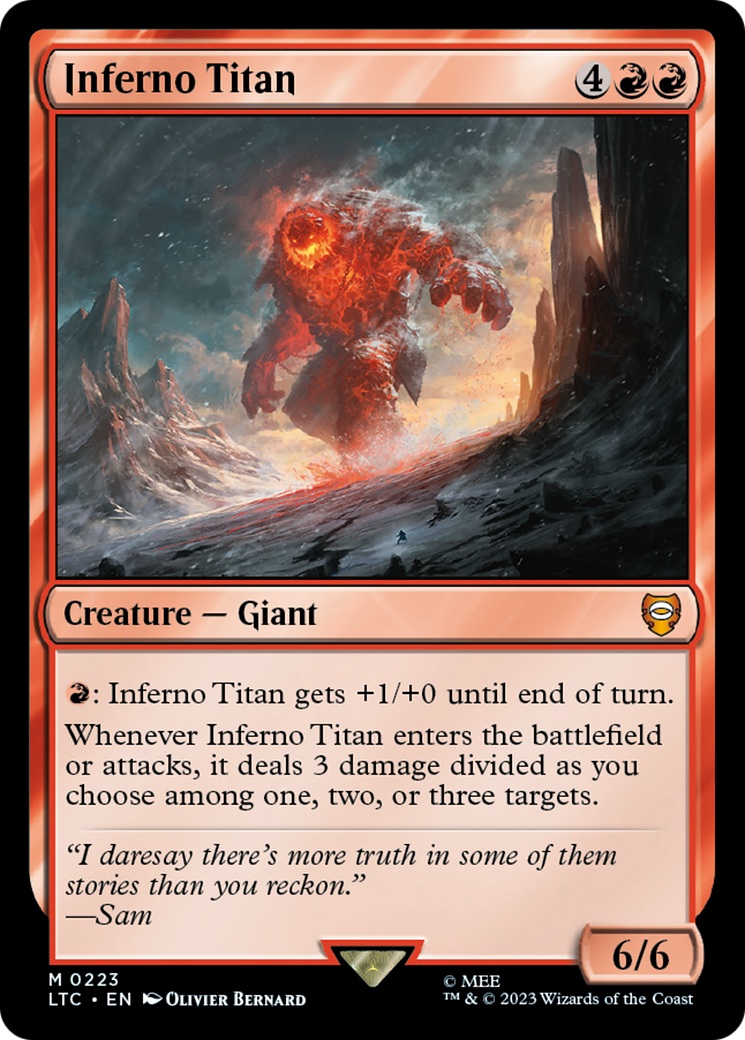 Inferno Titan [The Lord of the Rings: Tales of Middle-Earth Commander] | Devastation Store