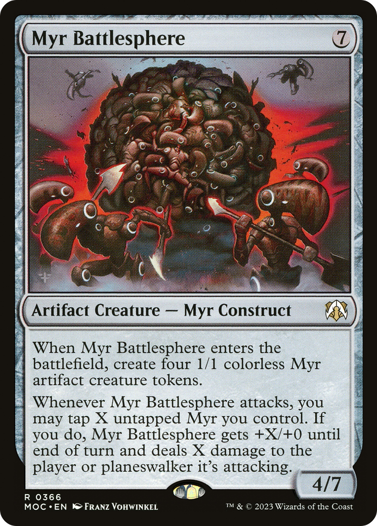 Myr Battlesphere (Ripple Foil) [Modern Horizons 3 Commander] | Devastation Store