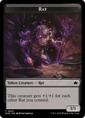 Rat // Splash Lasher Double-Sided Token [Bloomburrow Tokens] | Devastation Store