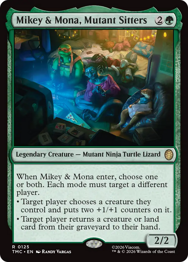 Mikey & Mona, Mutant Sitters [Teenage Mutant Ninja Turtles Commander] | Devastation Store