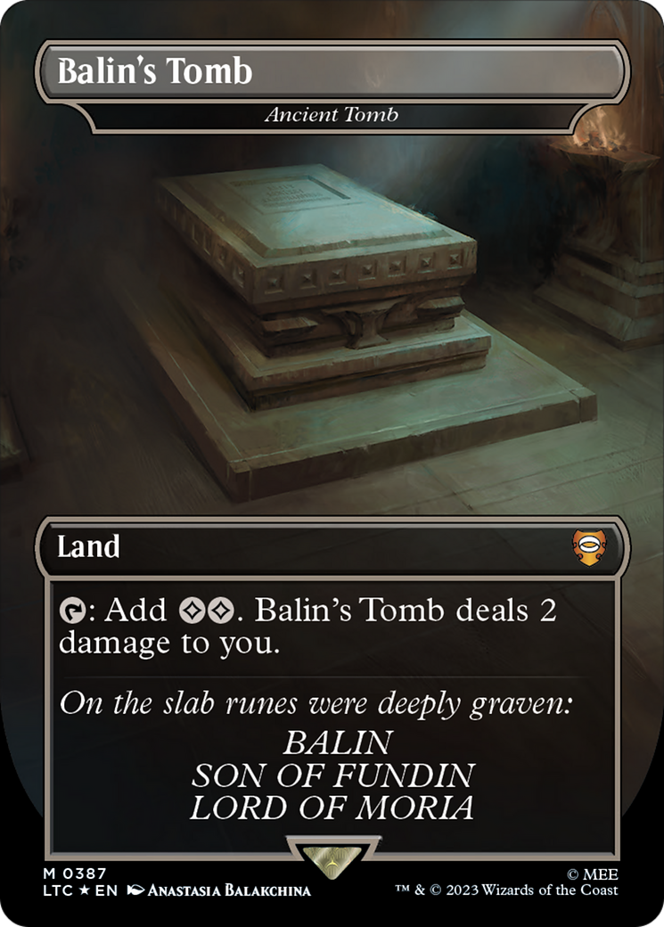 Balin's Tomb - Ancient Tomb (Surge Foil Realms and Relics) [The Lord of the Rings: Tales of Middle-Earth Commander] | Devastation Store