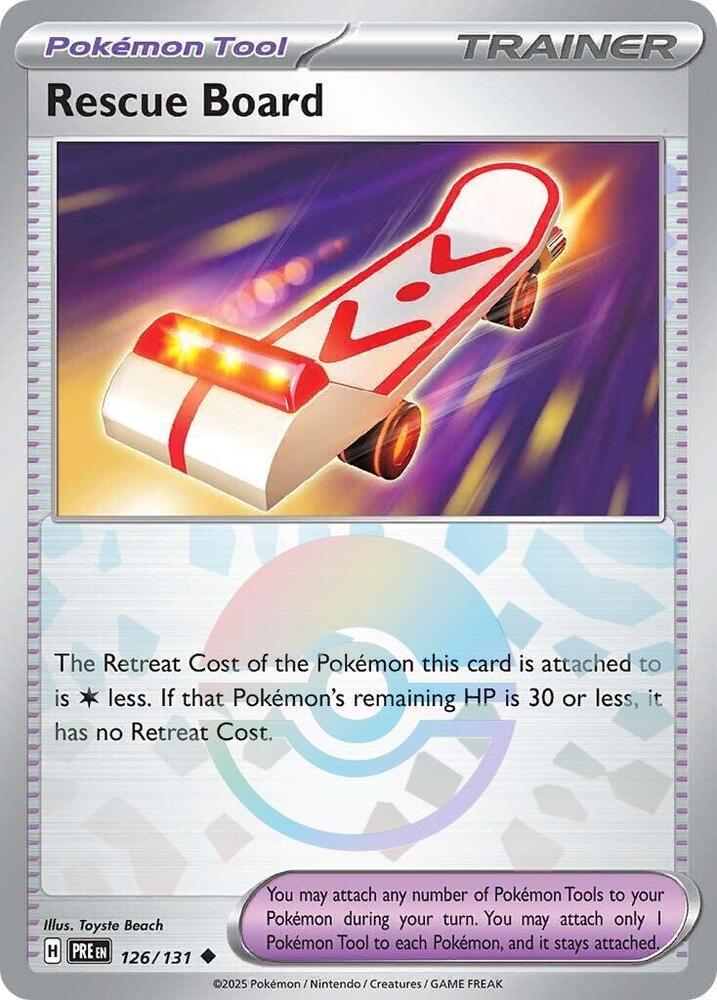 Rescue Board (126/131) (Poke Ball Pattern) [Scarlet & Violet: Prismatic Evolutions] | Devastation Store