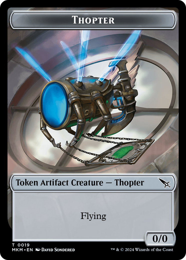 Detective // Thopter (0019) Double-Sided Token [Murders at Karlov Manor Tokens] | Devastation Store