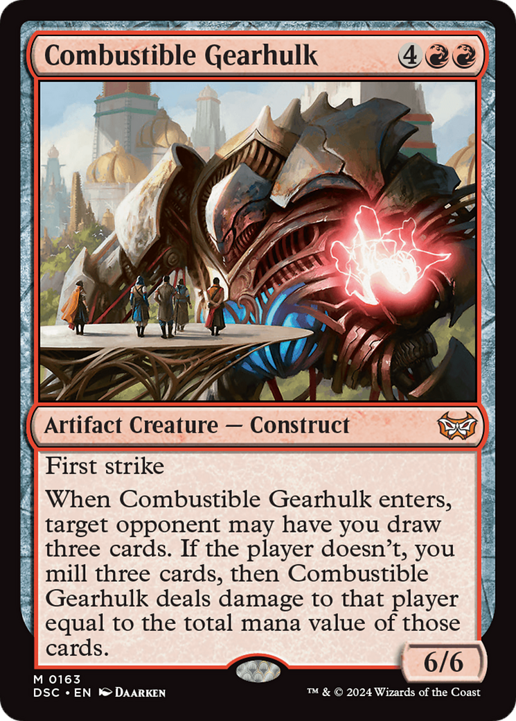 Combustible Gearhulk [Duskmourn: House of Horror Commander] | Devastation Store